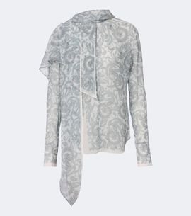 Acne Studios Acne Studios Caped paisley silk crêpe blouse