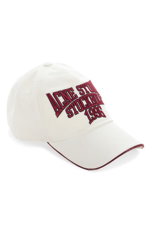 Acne Studios Acne Studios Carla College Embroidered Logo Adjustable Baseball Cap