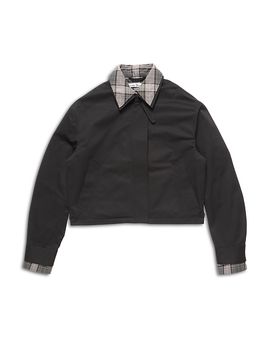 Acne Studios Acne Studios Check Trim Cotton Jacket