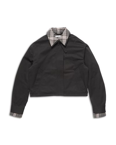 Acne Studios Acne Studios Check Trim Cotton Jacket