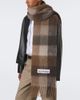 Acne Studios Acne Studios Checked fringed alpaca and wool-blend scarf - 2