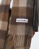 Acne Studios Acne Studios Checked fringed alpaca and wool-blend scarf - 3