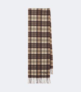 Acne Studios Acne Studios Checked fringed cashmere and wool scarf