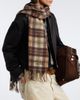 Acne Studios Acne Studios Checked fringed cashmere and wool scarf - 3