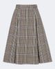 Acne Studios Acne Studios Checked pleated wool midi skirt - 1