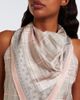 Acne Studios Acne Studios Checked scarf-detail silk top - 3