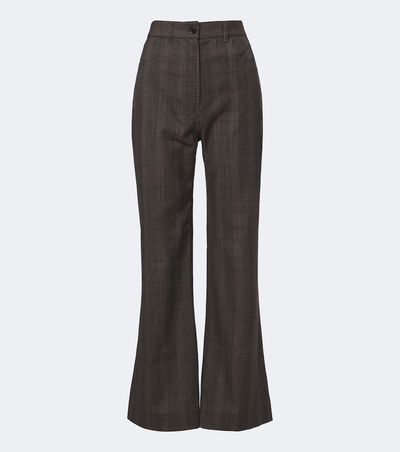 Acne Studios Acne Studios Checked wool-blend wide-leg pants