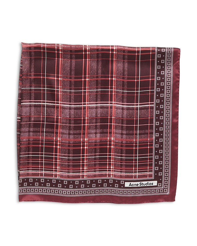 Acne Studios Acne Studios Checkered Silk Scarf
