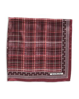 Acne Studios Acne Studios Checkered Silk Scarf