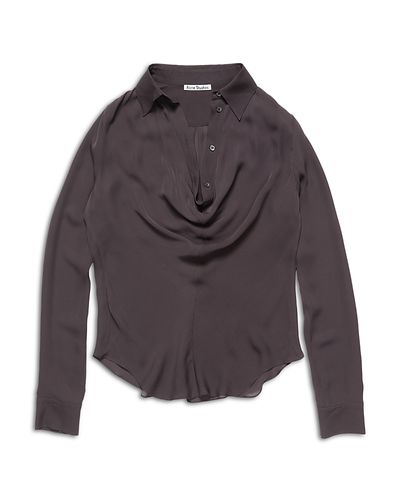 Acne Studios Acne Studios Collared Silk Blouse