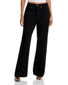 Acne Studios Acne Studios Cotton Wide Leg Jeans in Black