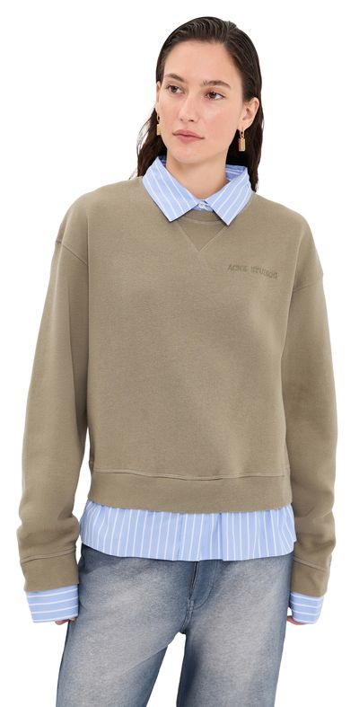 Acne Studios Acne Studios Crewneck Sweatshirt Beige/Blue