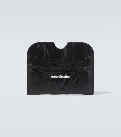 Acne Studios Acne Studios Croc-effect leather card holder