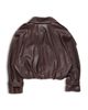 Acne Studios Acne Studios Cropped Leather Trench Coat - 2