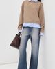 Acne Studios Acne Studios Denim Jersey Trousers Grey Melange - 5