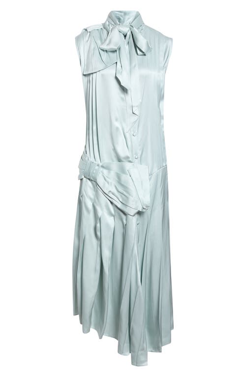 Acne Studios Acne Studios Devyn Silk Blend Satin Bow Midi Dress