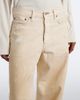 Acne Studios Acne Studios Distressed leather-trimmed wide-leg jeans - 3
