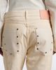 Acne Studios Acne Studios Distressed leather-trimmed wide-leg jeans - 5