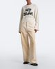 Acne Studios Acne Studios Distressed leather-trimmed wide-leg jeans - 7