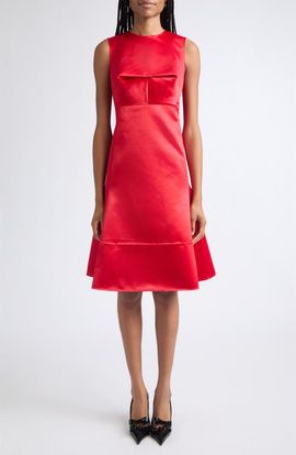Acne Studios Acne Studios Domaya Technical Satin Midi Dress