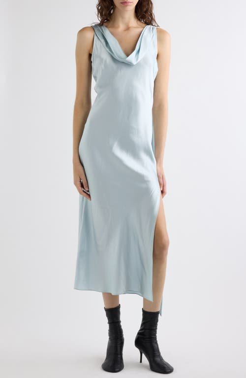 Acne Studios Acne Studios Dotti Cowl Neck Silk Satin Dress