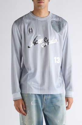 Acne Studios Acne Studios Edwin Sports Long Sleeve Graphic T-Shirt