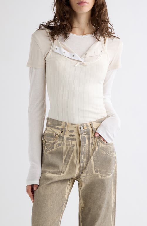 Acne Studios Acne Studios Ersilia Layered Rib Top