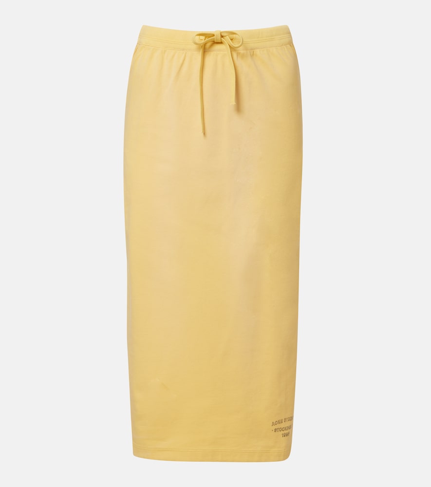 Acne Studios Acne Studios Faded cotton-blend midi skirt