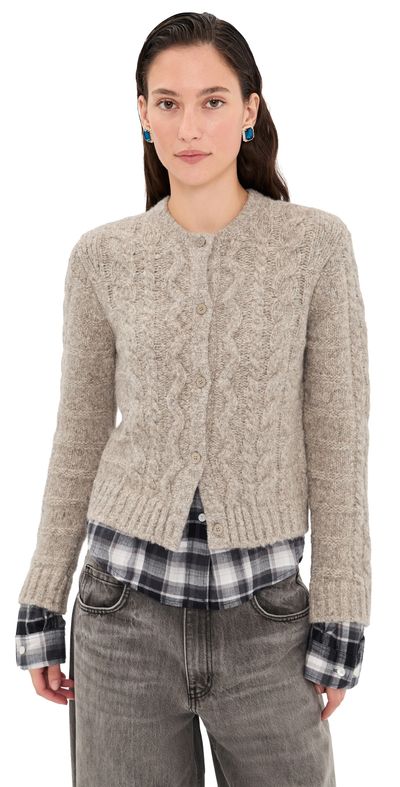 Acne Studios Acne Studios Fitted Cardigan Medium Beige