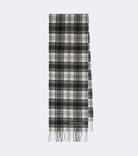 Acne Studios Acne Studios Fringed plaid cashmere and wool scarf