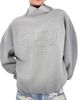 Acne Studios Acne Studios Funnel Neck Sweatshirt Grey Melange - 1
