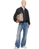 Acne Studios Acne Studios Gray & White Leather Sneakers - 5
