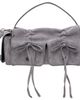 Acne Studios Acne Studios Gray Multipocket Suede Shoulder Bag - 1