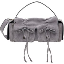 Acne Studios Acne Studios Gray Multipocket Suede Shoulder Bag