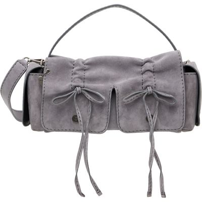 Acne Studios Acne Studios Gray Multipocket Suede Shoulder Bag
