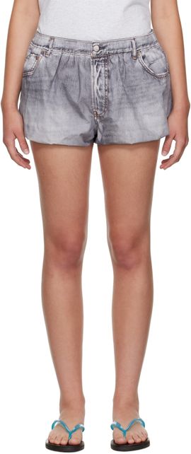 Acne Studios Acne Studios Gray Printed Shorts