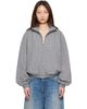 Acne Studios Acne Studios Gray Technical Check Jacket - 1