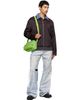 Acne Studios Acne Studios Green Camero Party Suede Bag - 4