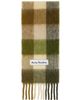 Acne Studios Acne Studios Green Check Wool Scarf - 1