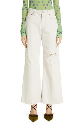 Acne Studios Acne Studios High Waist Rip Relaxed Fit Jeans