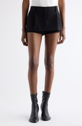 Acne Studios Acne Studios Ikka Layered Pleated Organic Cotton Sateen Miniskirt