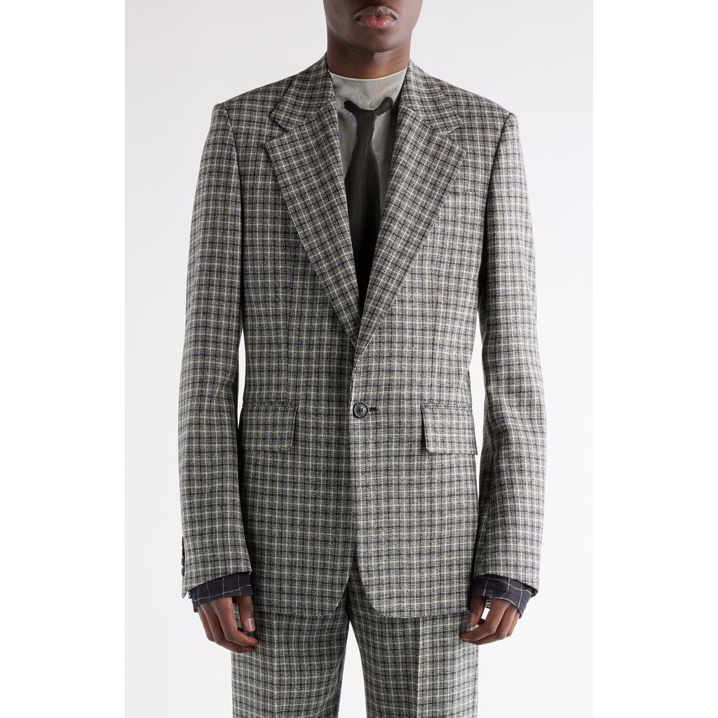 Acne Studios Acne Studios Juman Check Wool Mouliné Twill Blazer