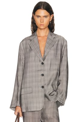 Acne Studios Acne Studios Junida Check Fluid Suit Jacket