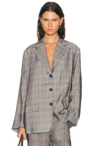 Acne Studios Acne Studios Junida Check Fluid Suit Jacket