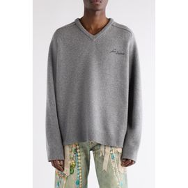 Acne Studios Acne Studios Kaybe Richard Yak Hair & Wool V-Neck Sweater