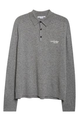 Acne Studios Acne Studios Kluxey Light Richard Yak Hair & Wool Polo Sweater