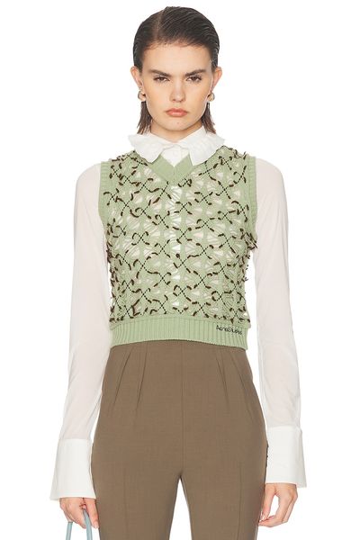 Acne Studios Acne Studios Kuedi Open Work Argyle Sweater
