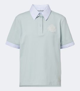 Acne Studios Acne Studios Layered cotton-blend piqué polo shirt