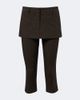 Acne Studios Acne Studios Layered cotton capri pants - 1