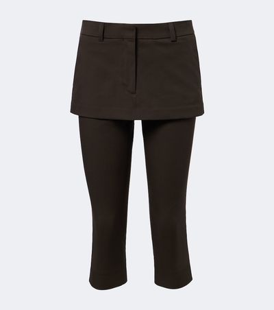 Acne Studios Acne Studios Layered cotton capri pants